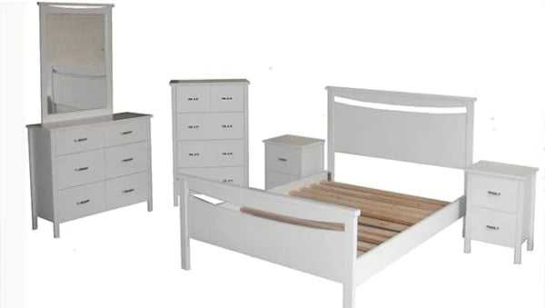 Patty White Bedroom Package 6 Pieces (No Mattress)